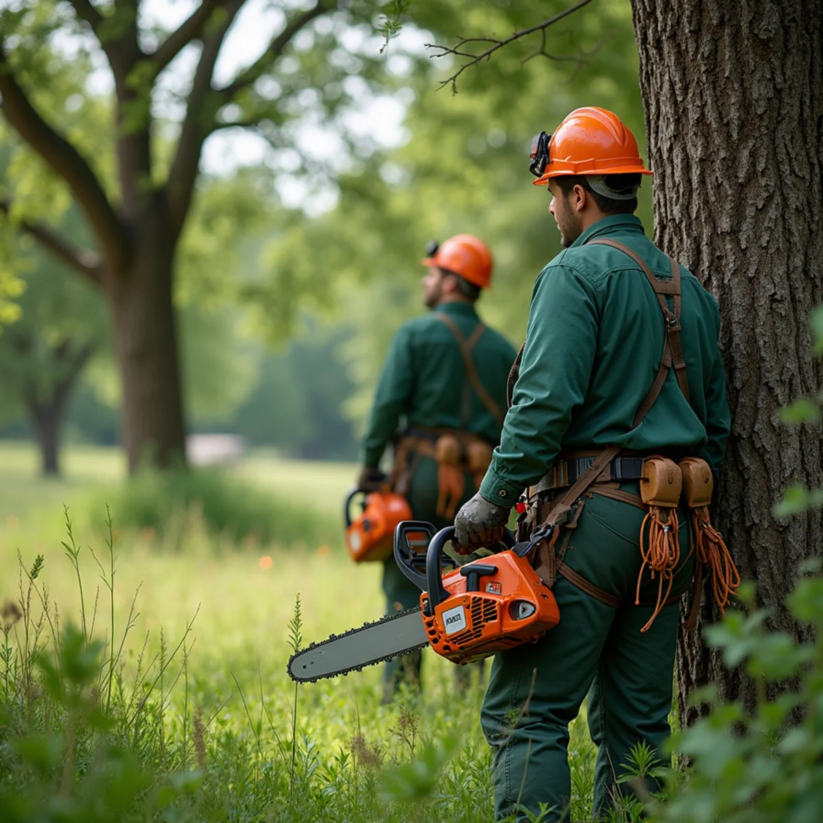 Pasture heavily overgrown with highly flammable invasive Eastern red cedar