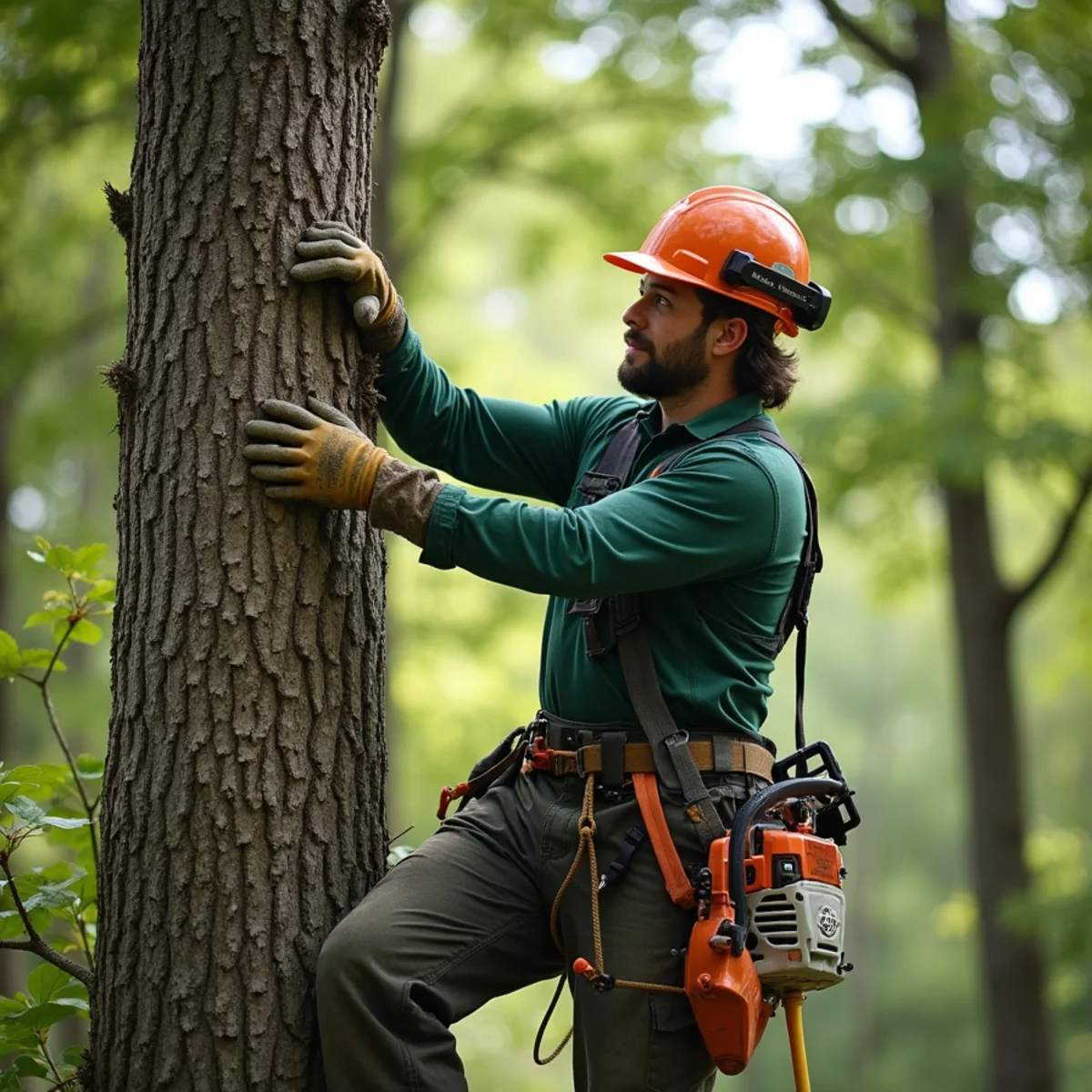Tree care crew performing rocky ridge timber check in Claremore Oklahoma